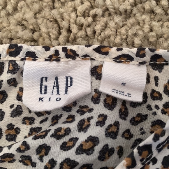 Gap kids size small cheetah print blouse - Picture 3 of 3